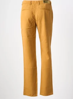 Pantalon Chino Couturist Jaune Taille Normale
