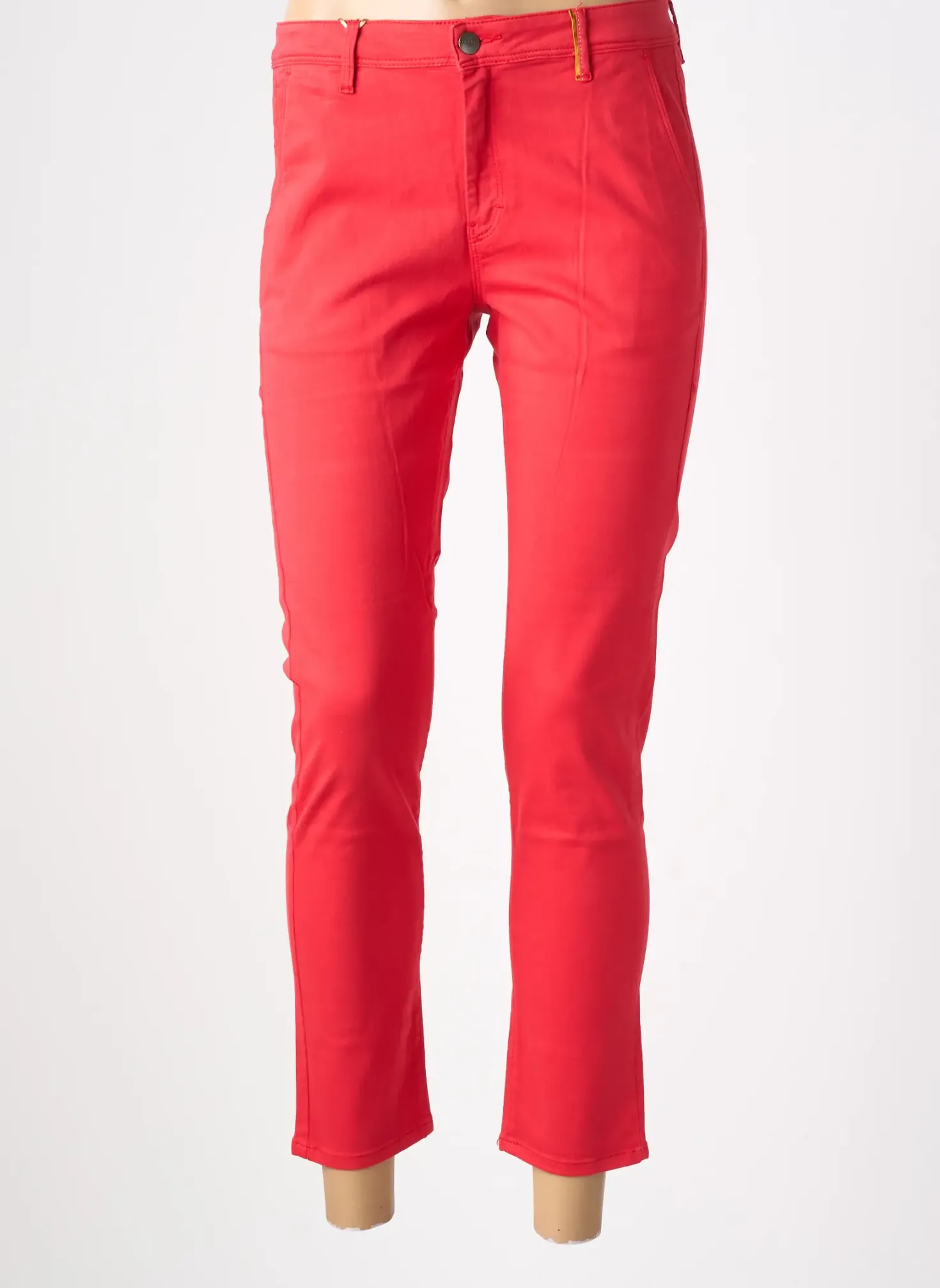 Pantalon Chino Couturist Rouge Taille Normale