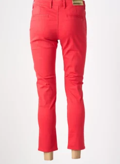 Pantalon Chino Couturist Rouge Taille Normale