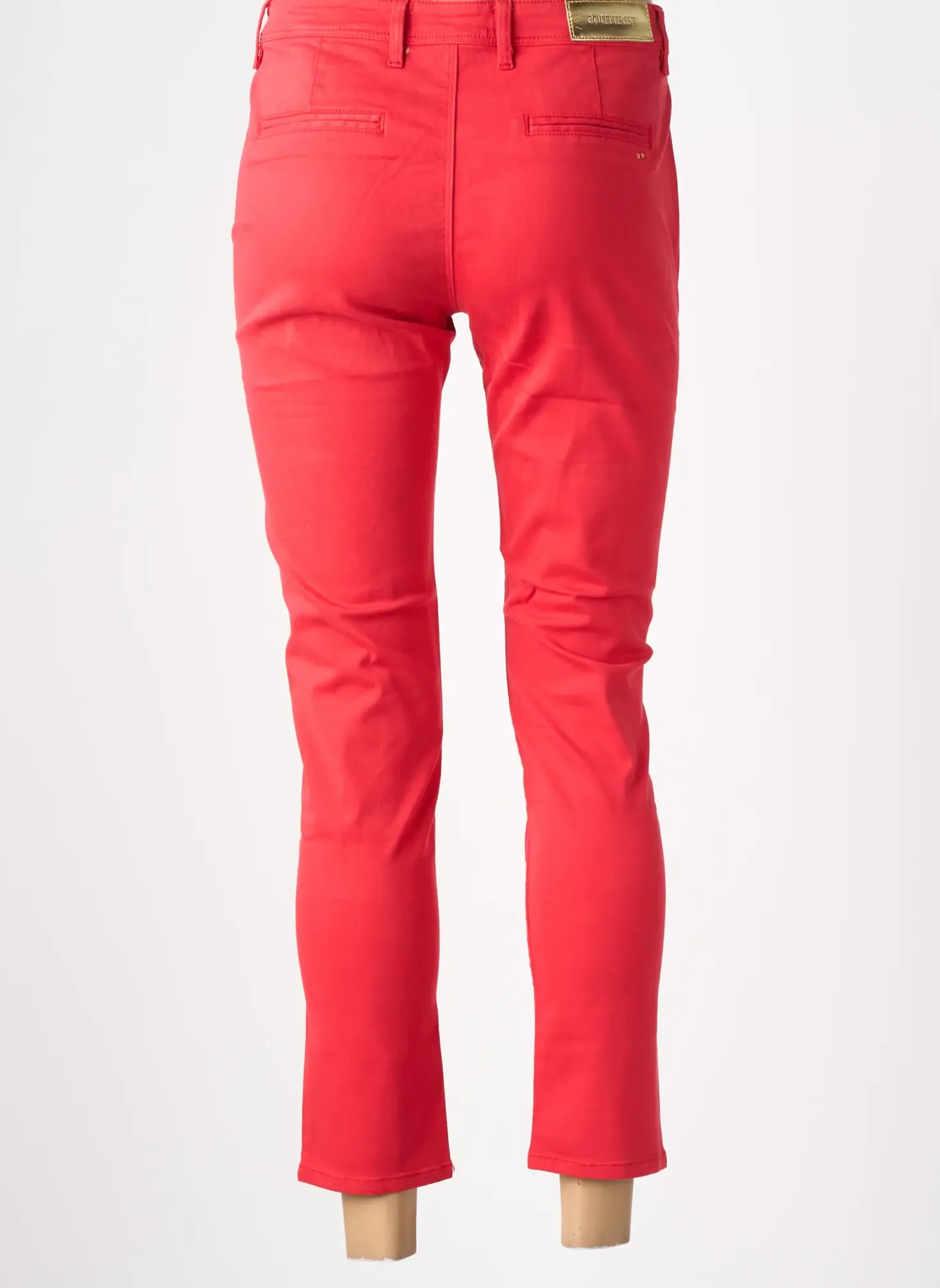 Pantalon Chino Couturist Rouge Taille Normale