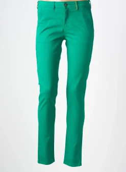 Pantalon Chino Couturist Vert Taille Normale