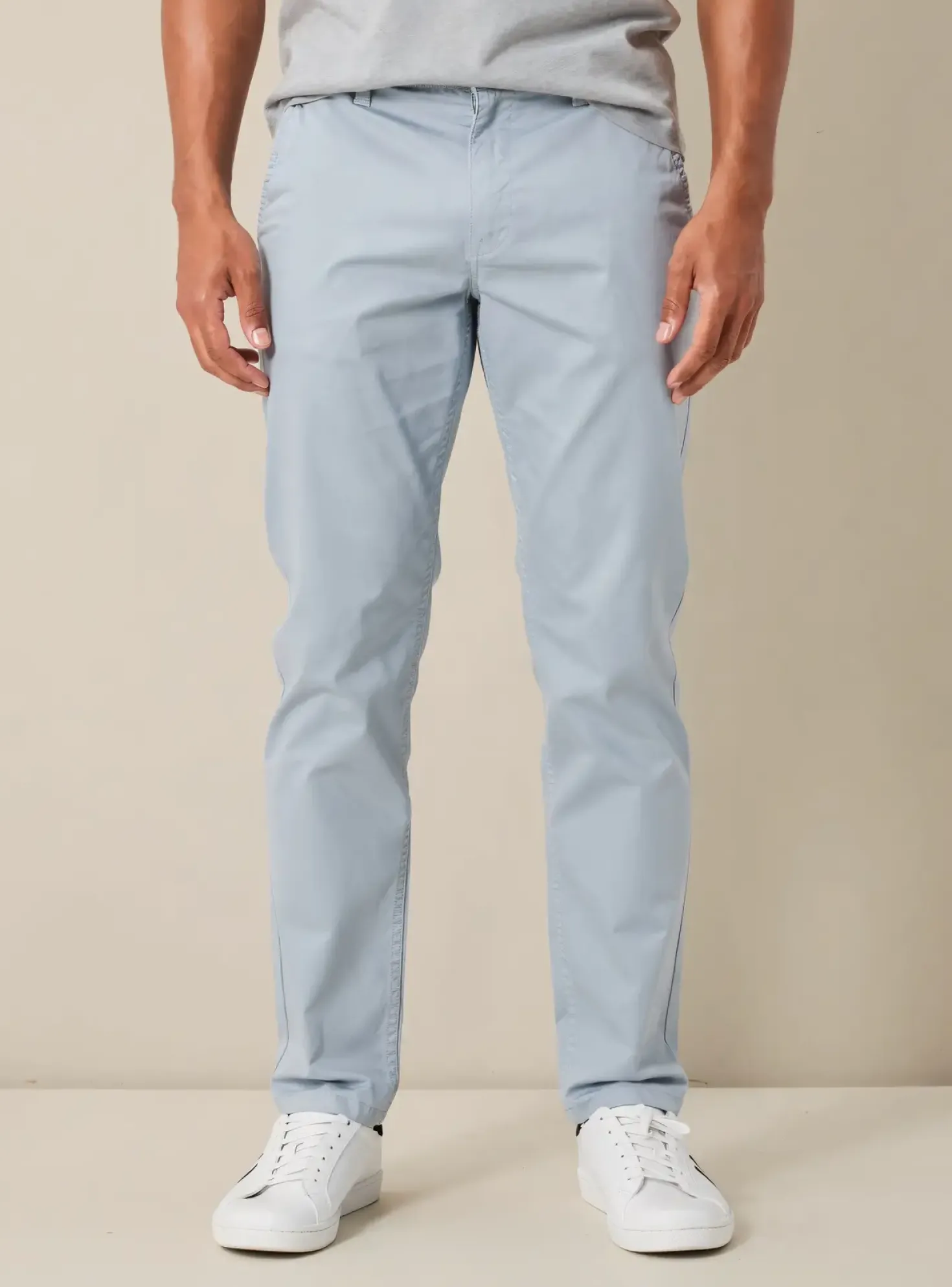 Pantalon Chino Dockers Gris Taille Normale