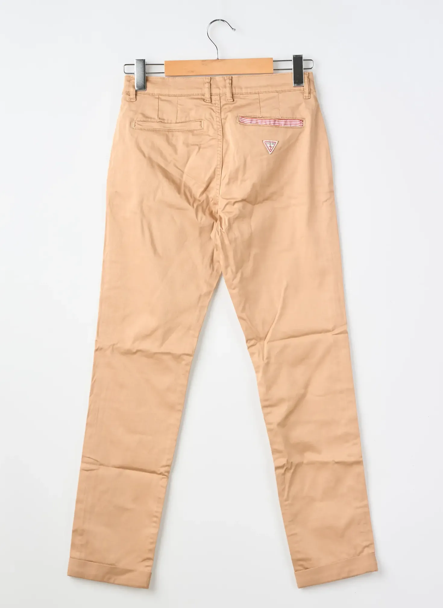 Pantalon Chino Guess Beige Taille Ajustable