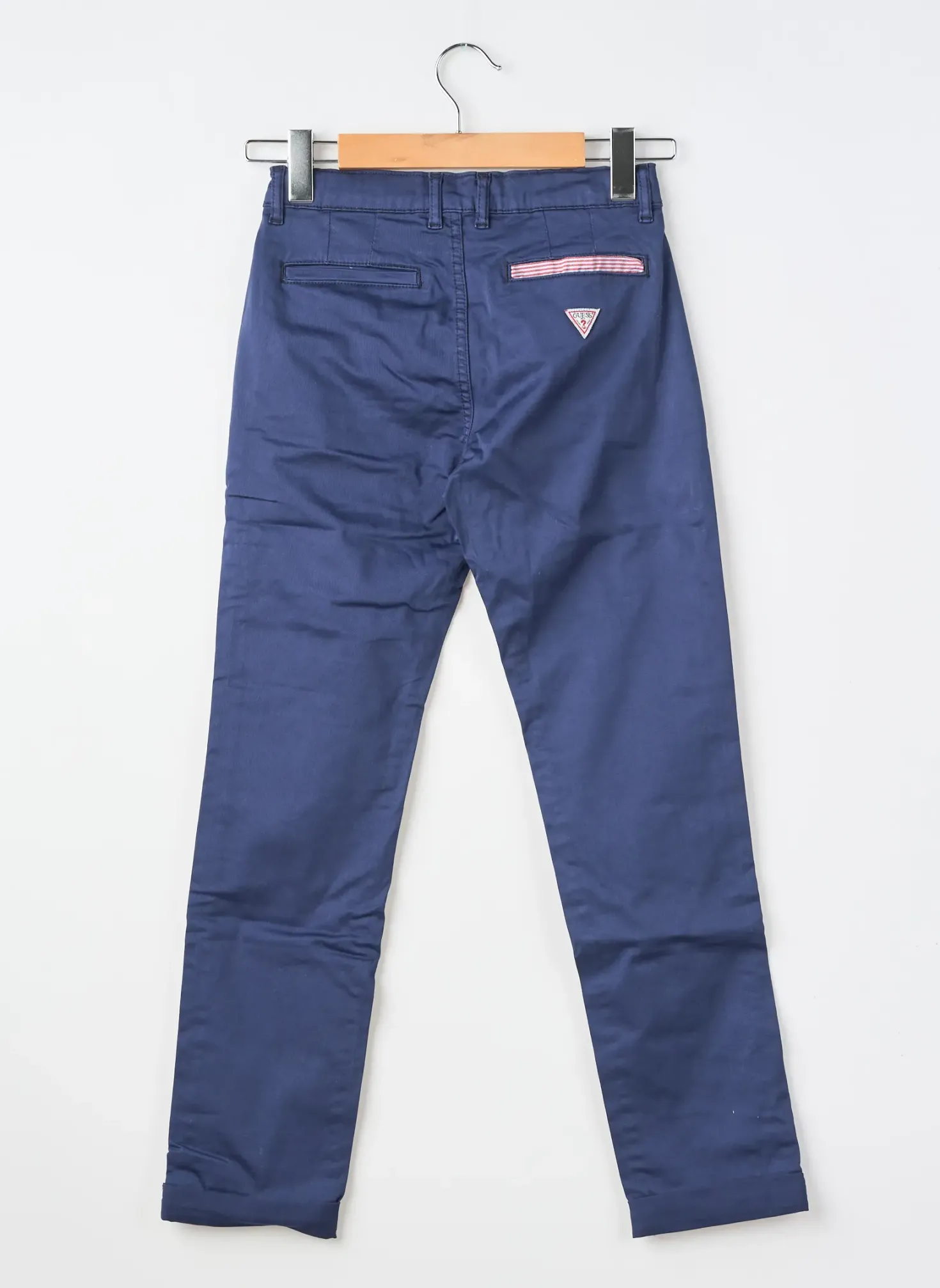 Pantalon Chino Guess Bleu Taille Ajustable