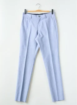 Pantalon Chino Hugo Boss Bleu Taille Haute