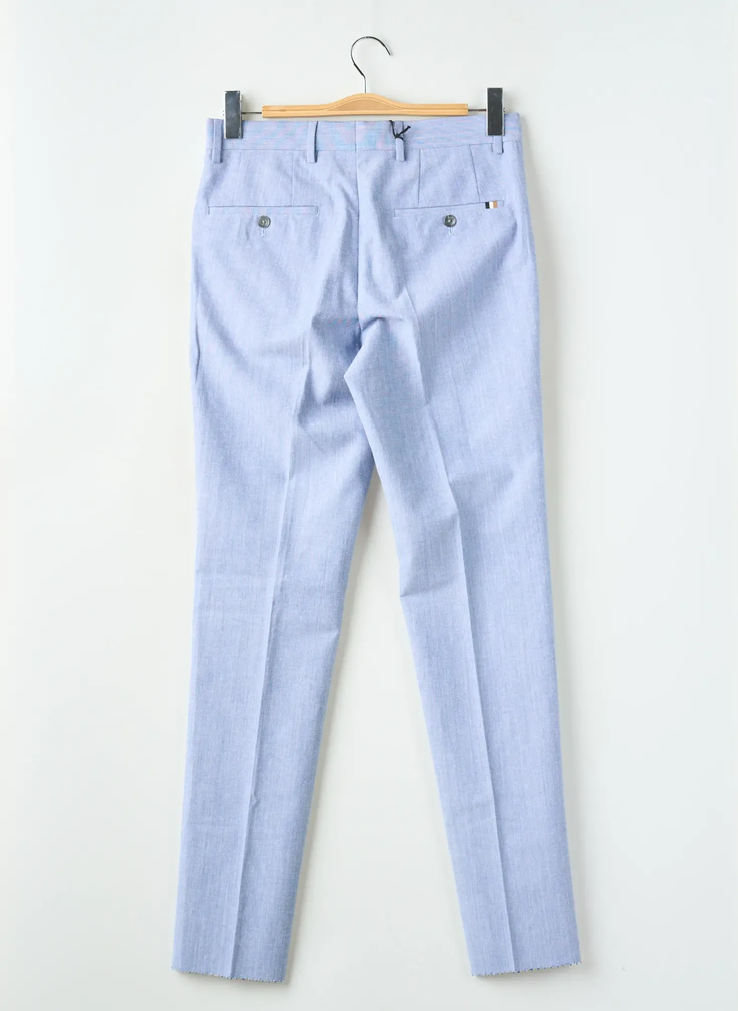 Pantalon Chino Hugo Boss Bleu Taille Haute