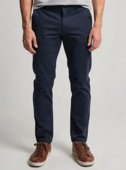 Pantalon Chino Ikks Bleu Taille Normale