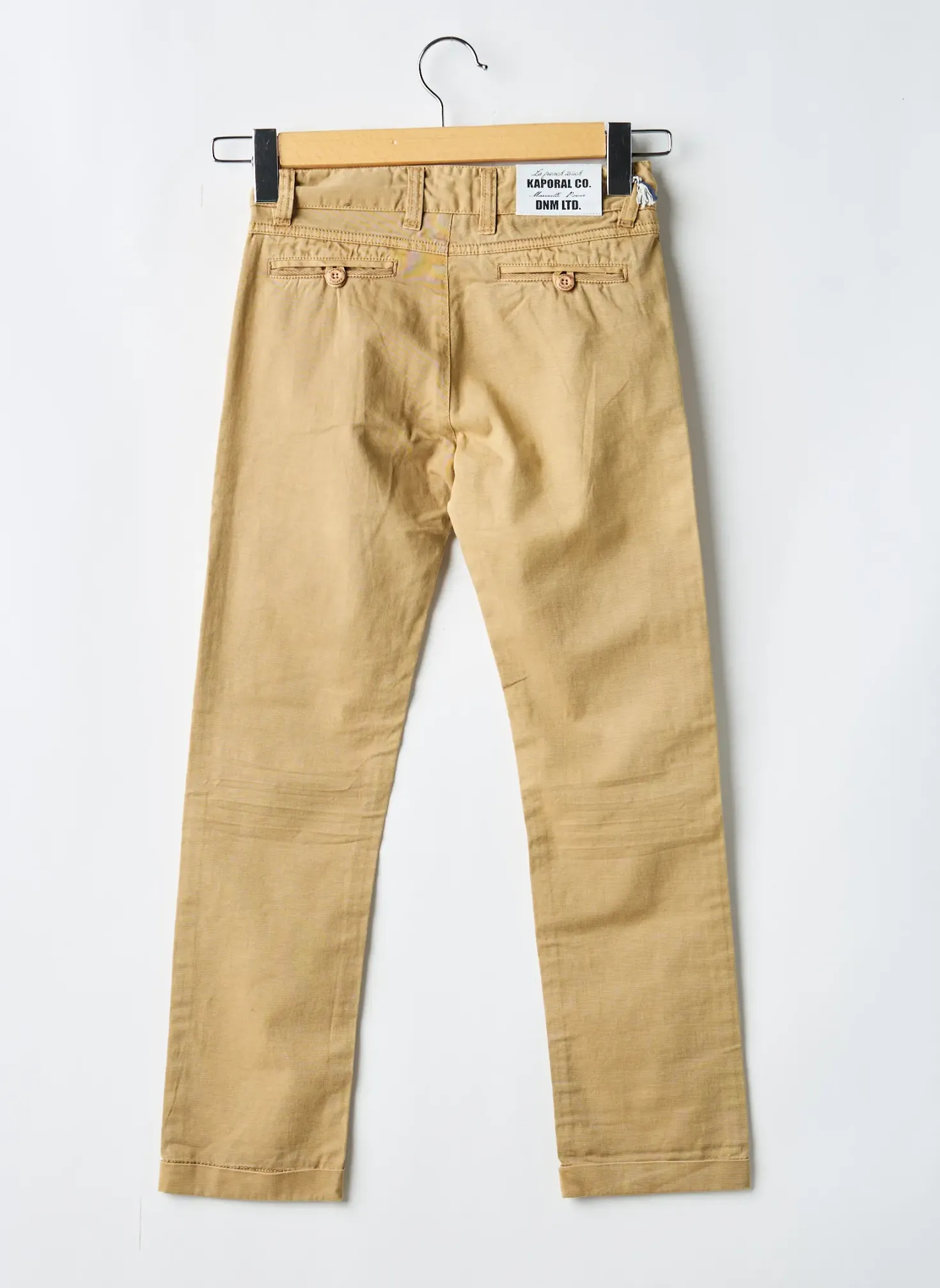 Pantalon Chino Kaporal Beige Taille Ajustable
