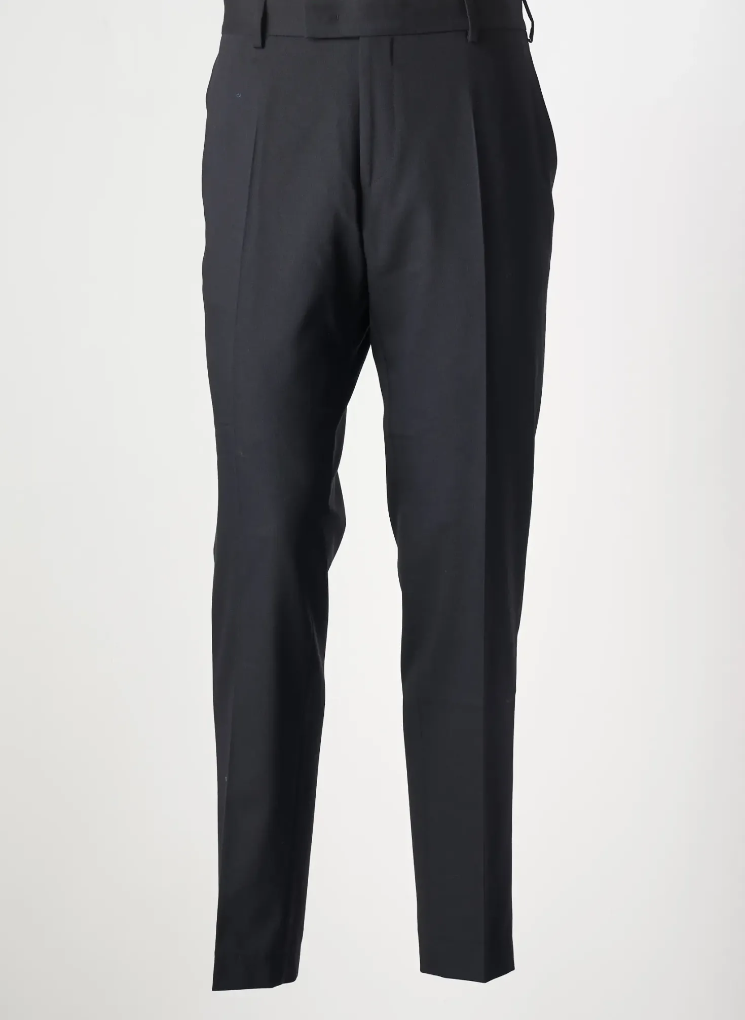 Pantalon Chino Karl Lagerfeld Bleu Taille Haute