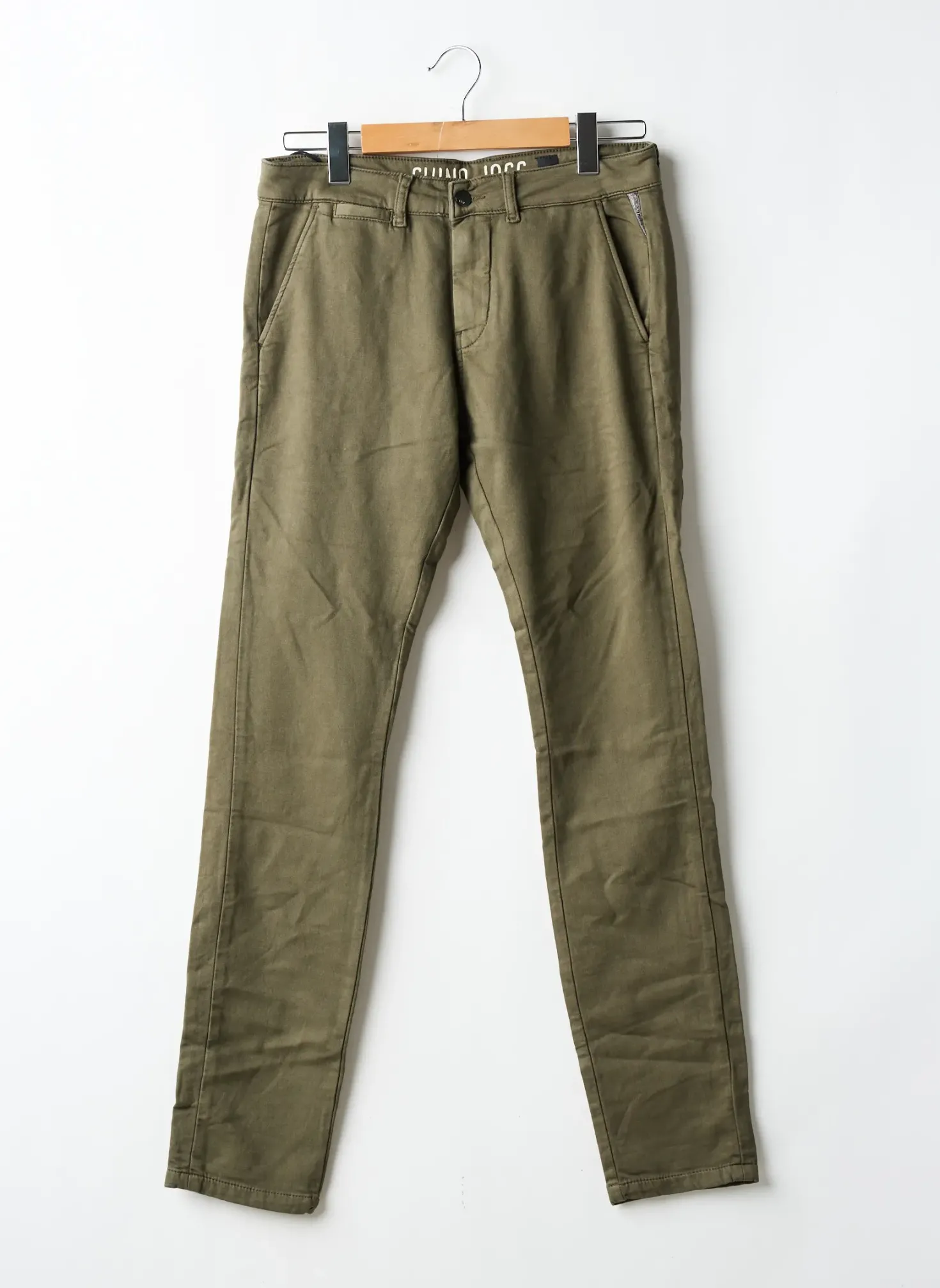 Pantalon Chino Le Temps Des Cerises Vert Taille Normale