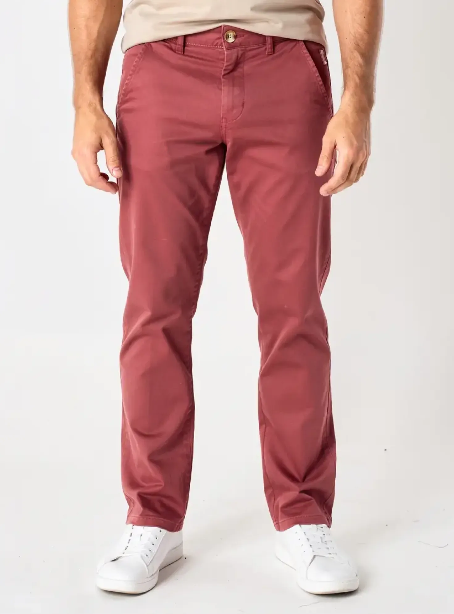 Pantalon Chino Maison Oscar Orange Taille Normale