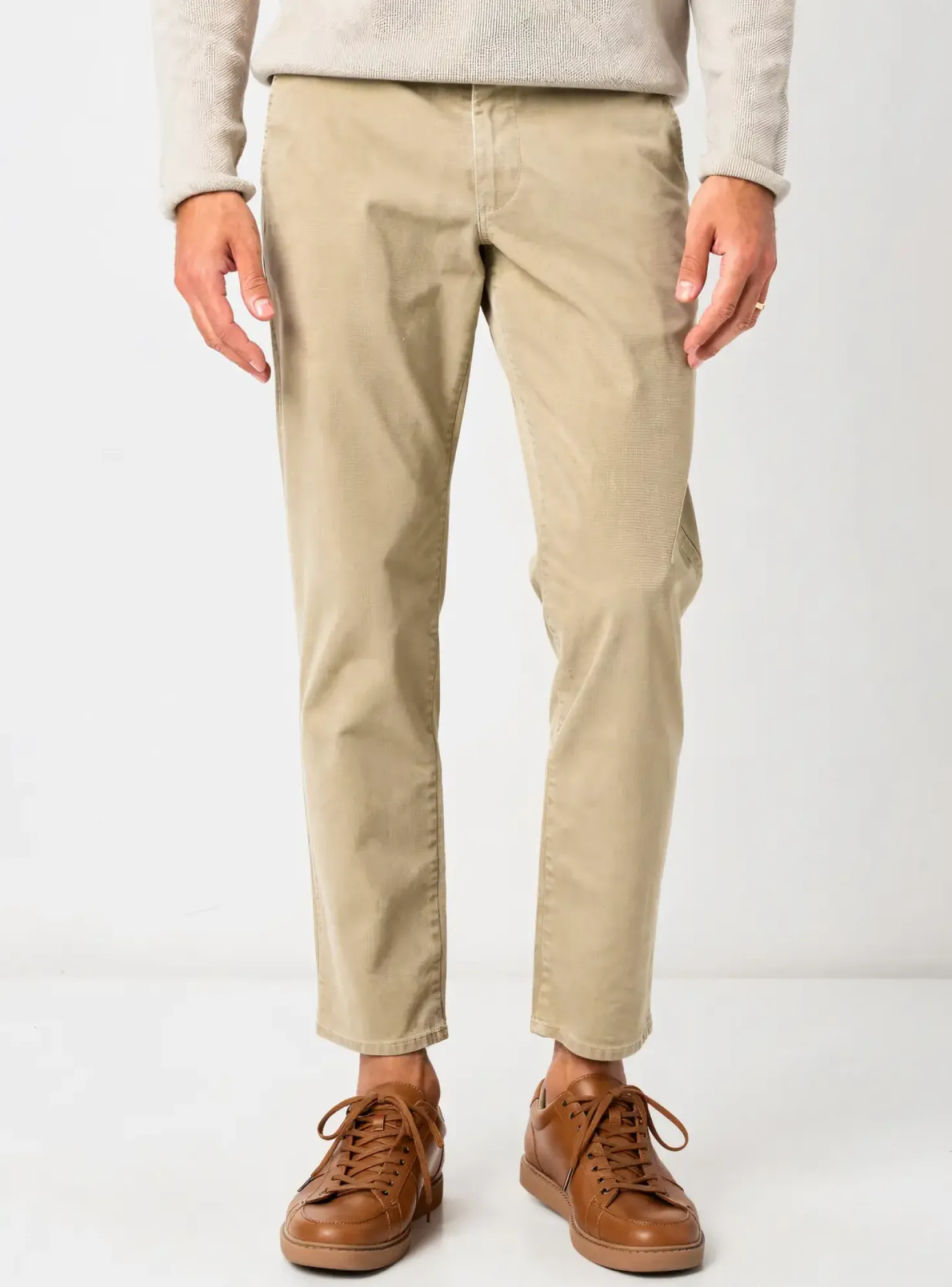 Pantalon Chino M5 By Meyer Beige Taille Normale