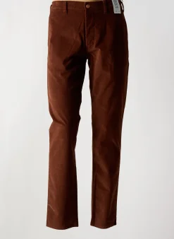 Pantalon Chino M5 By Meyer Marron Taille Normale