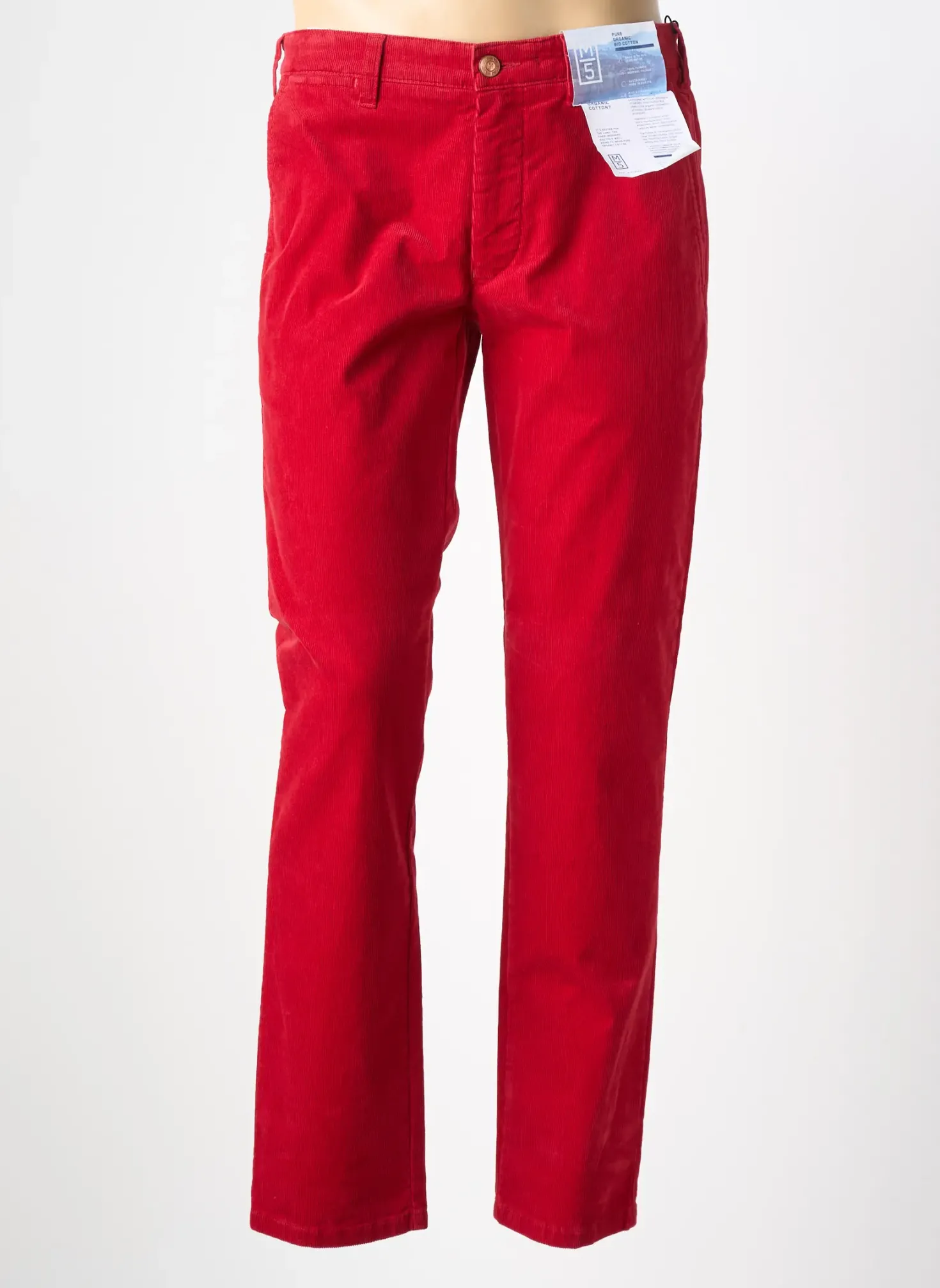 Pantalon Chino M5 By Meyer Rouge Taille Normale