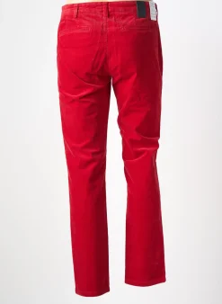 Pantalon Chino M5 By Meyer Rouge Taille Normale