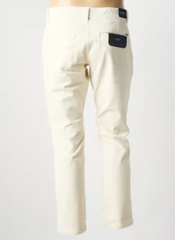 Pantalon Chino Pioneer Beige Taille Normale