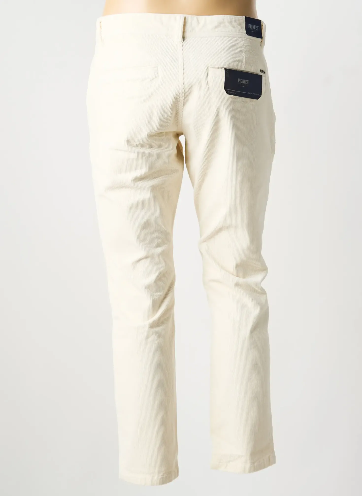 Pantalon Chino Pioneer Beige Taille Normale