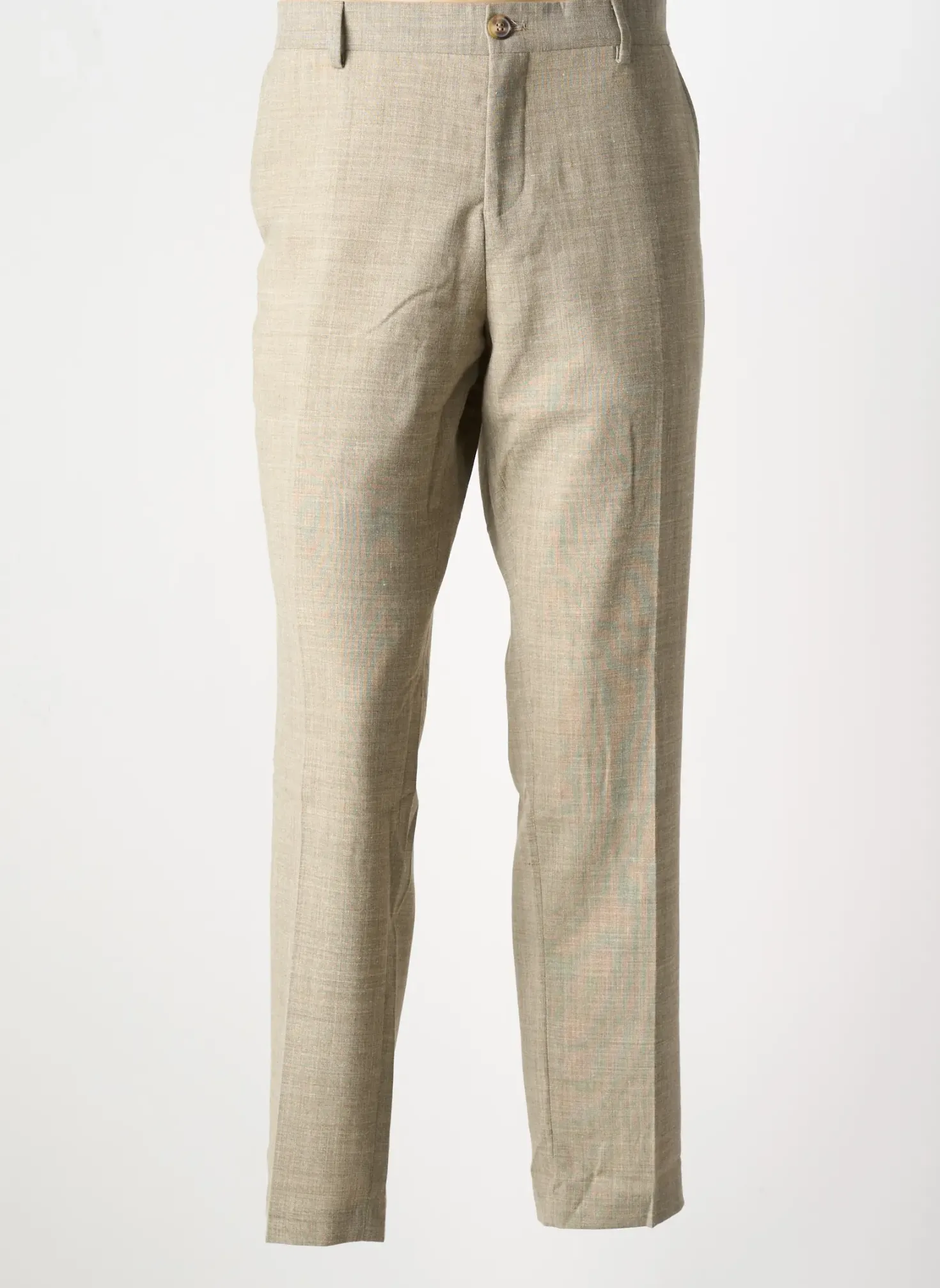 Pantalon Chino Selected Beige Taille Normale