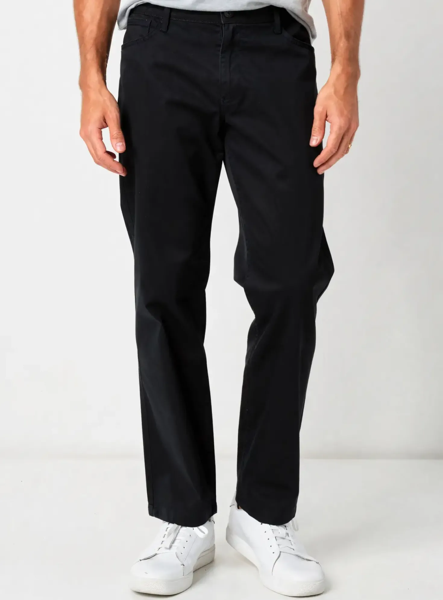 Pantalon Chino Tbs Noir Taille Normale
