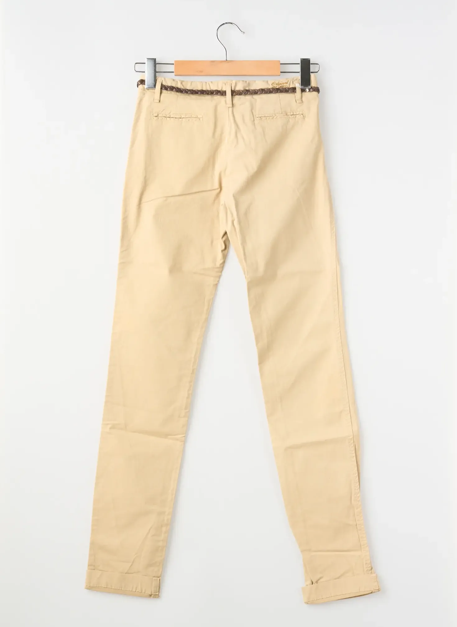 Pantalon Chino Teddy Smith Beige Taille Ajustable