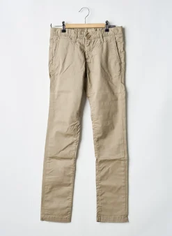 Pantalon Chino Teddy Smith Beige Taille Élastique