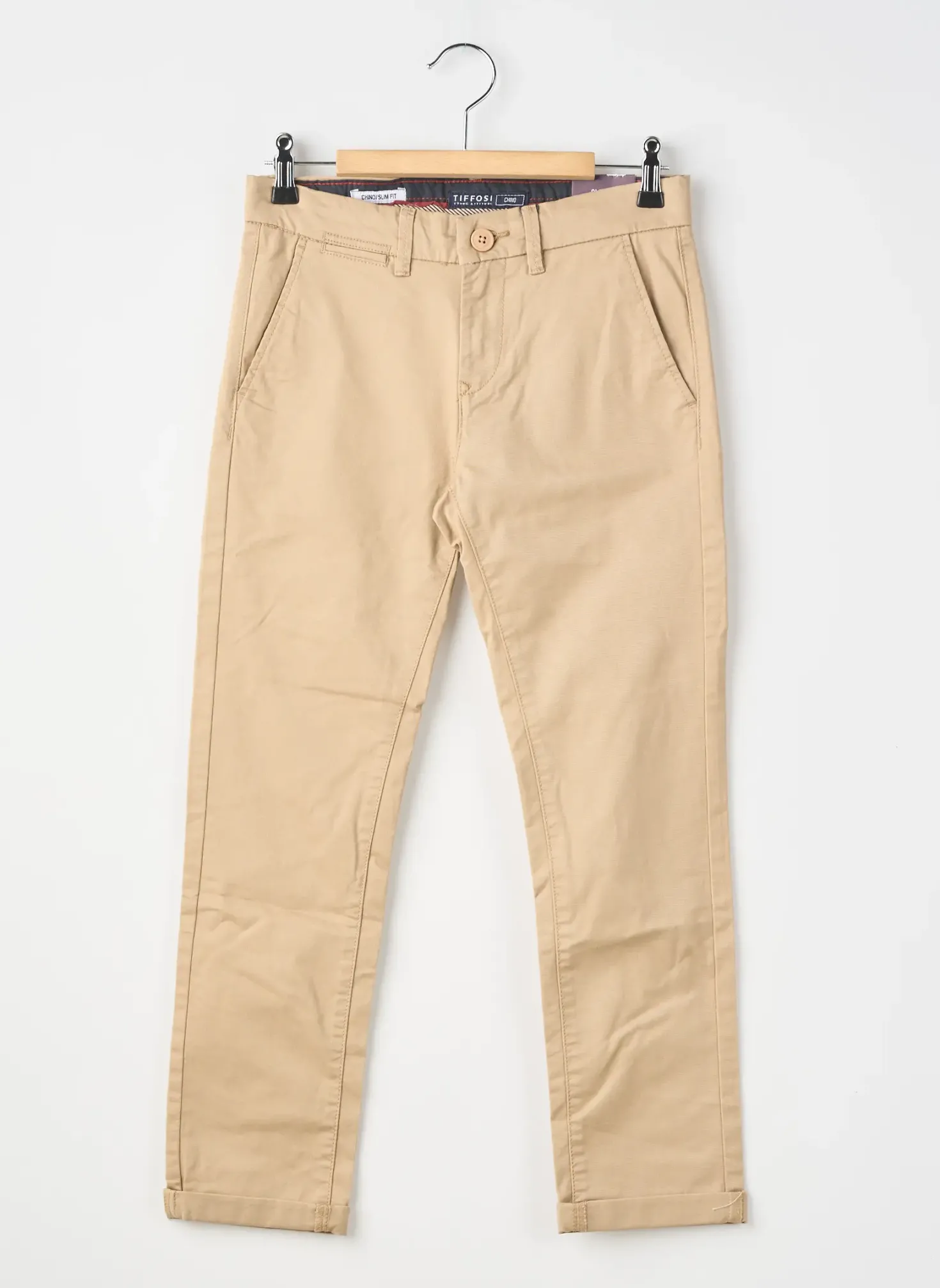 Pantalon Chino Tiffosi Beige Taille Ajustable