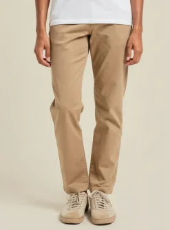 Pantalon Chino Vila Beige Taille Normale
