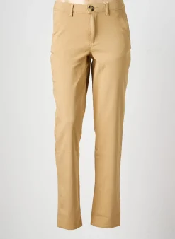 Pantalon Chino Vila Beige Taille Normale