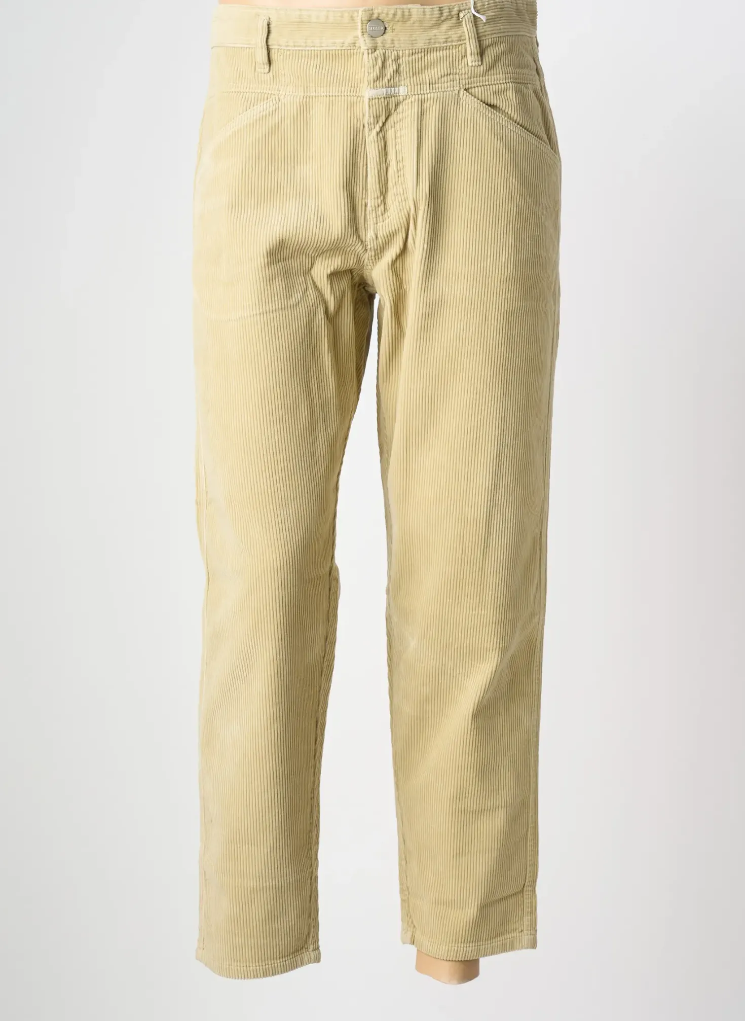Pantalon Droit Closed Beige Taille Normale