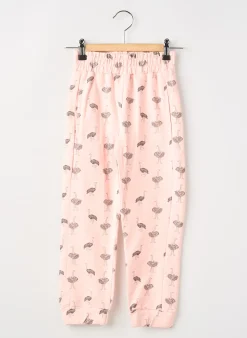Pantalon Droit Compañia Fantastica Rose Taille Élastique