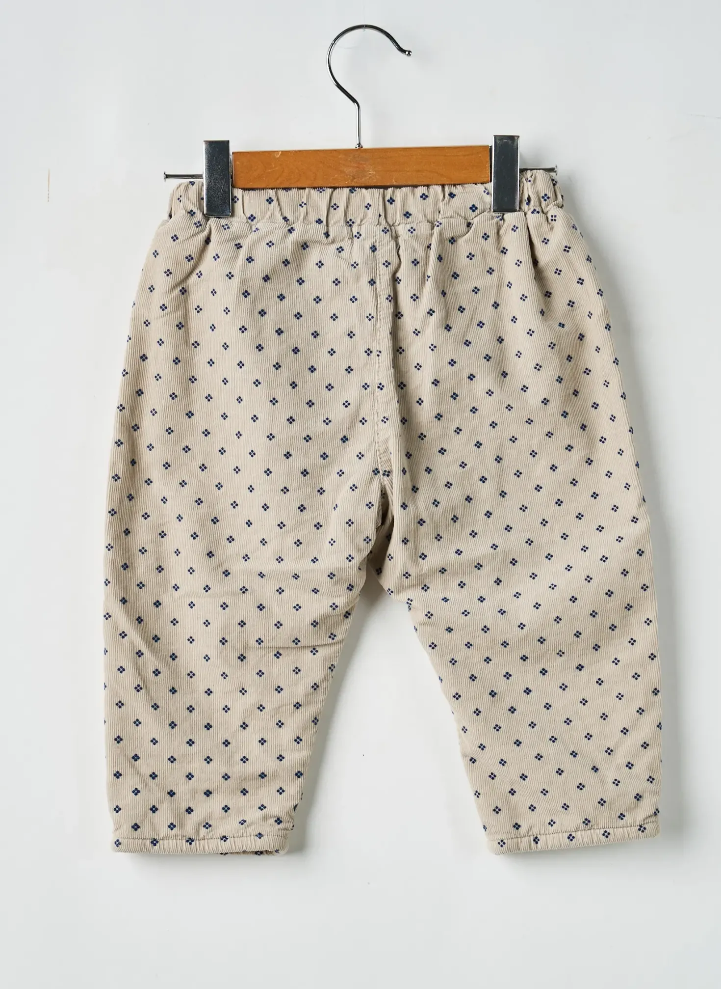 Pantalon Droit Cozmo Beige Taille Élastique