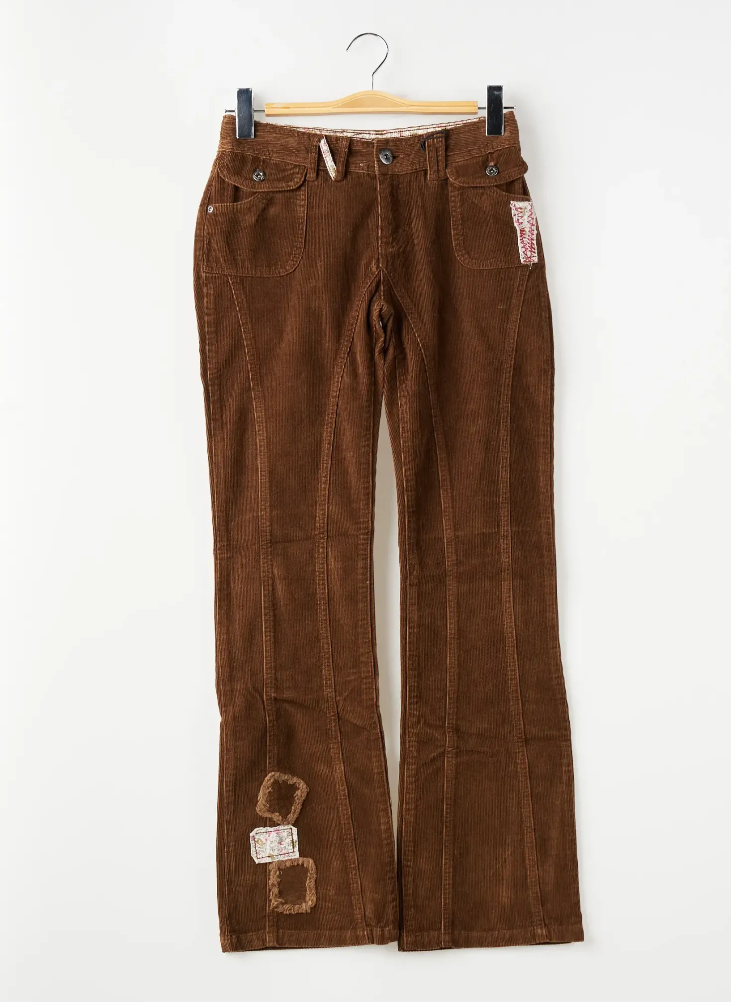 Pantalon Droit Ddp Marron Taille Ajustable