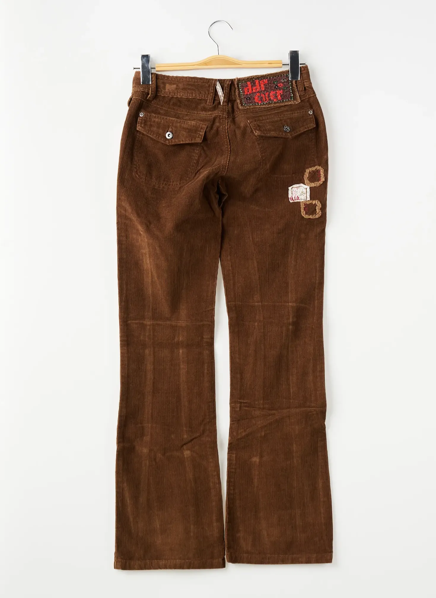Pantalon Droit Ddp Marron Taille Ajustable
