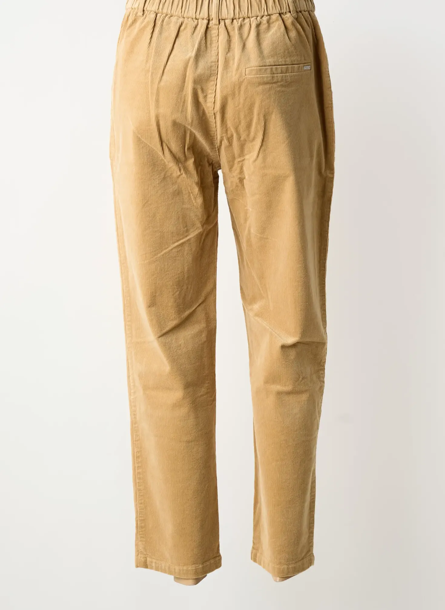 Pantalon Droit Deeluxe Beige Taille Normale