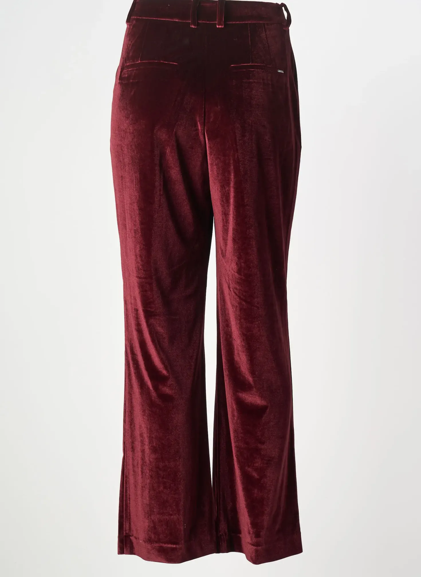 Pantalon Droit Elora Rouge Taille Normale