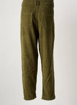 Pantalon Droit Freeman T.porter Vert Taille Haute