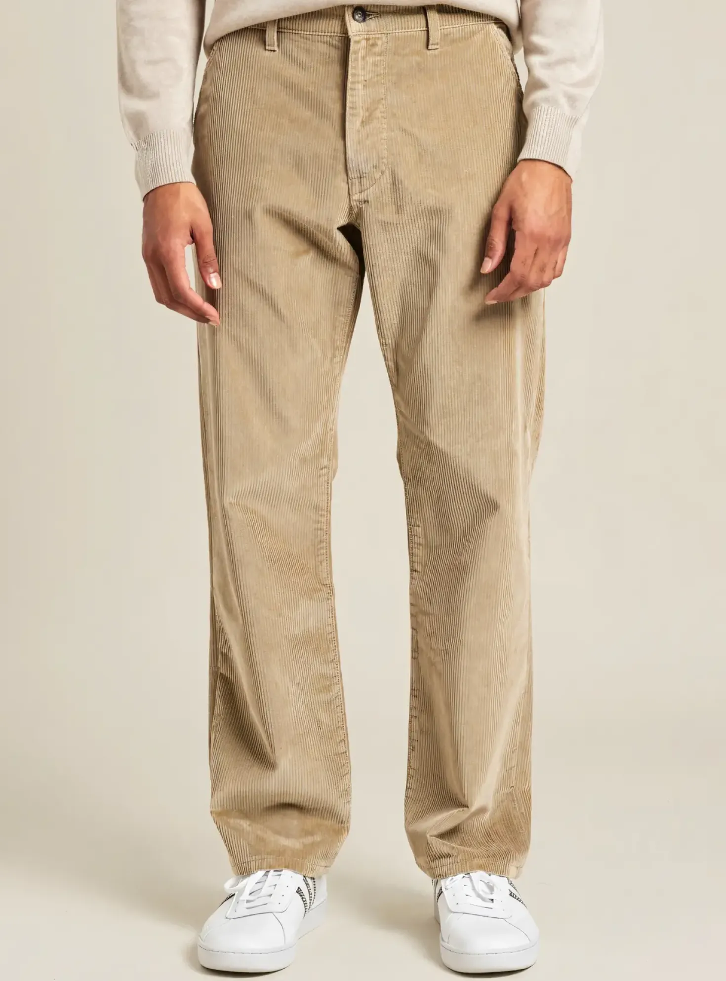 Pantalon Droit Freeman T.porter Beige Taille Normale