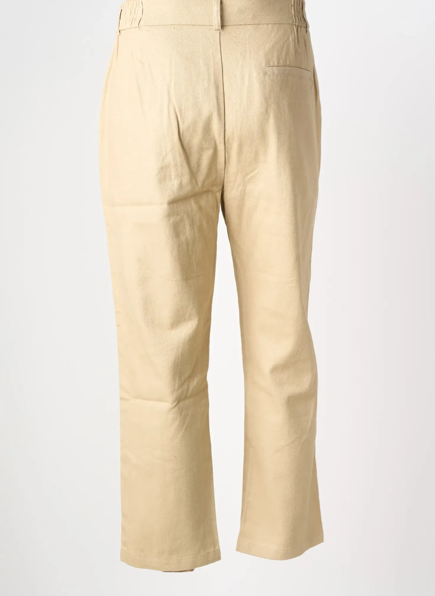 Pantalon Droit Frilivin Beige Taille Normale