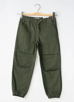 Pantalon Droit Garcia Vert Taille Ajustable