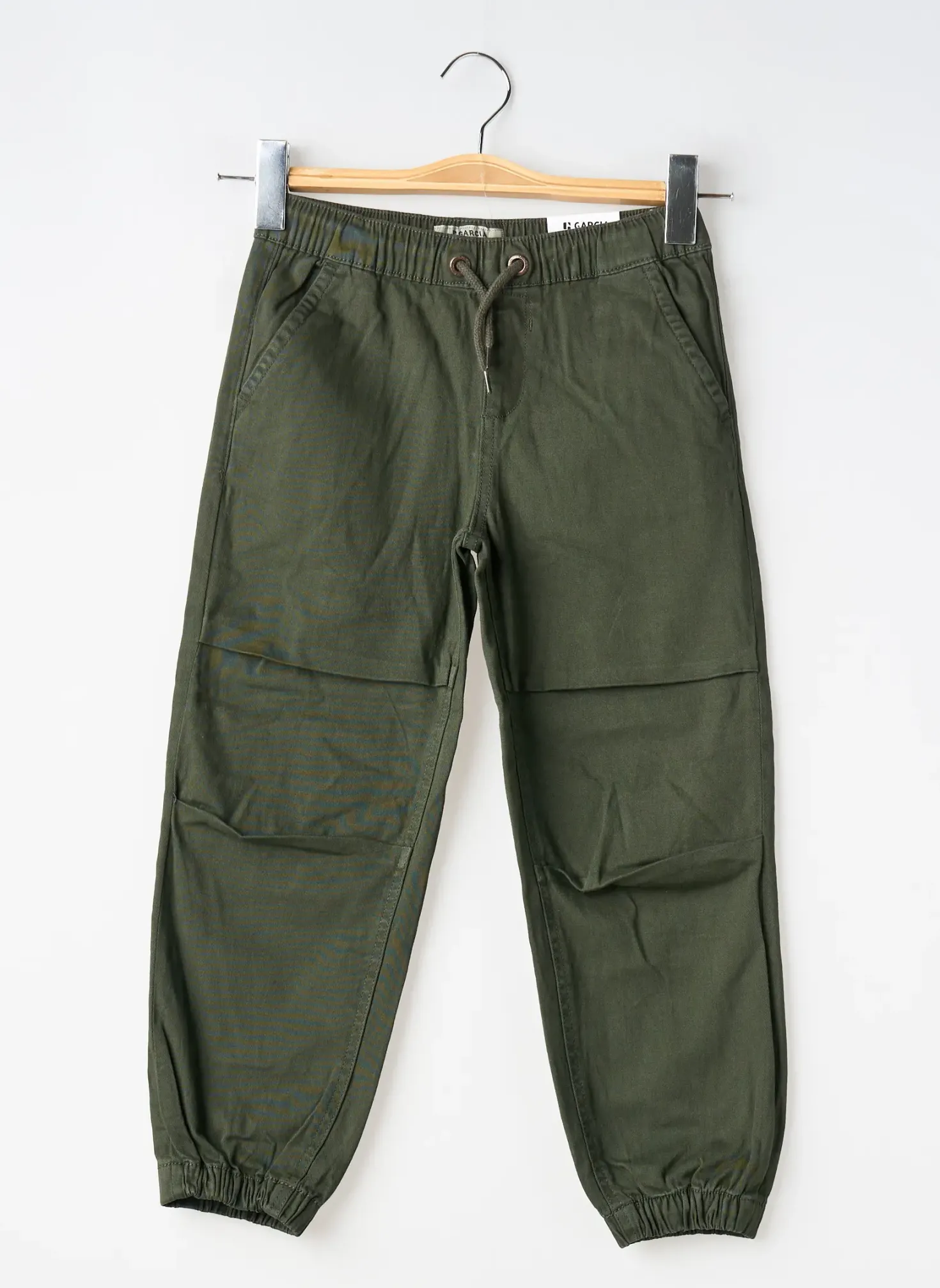 Pantalon Droit Garcia Vert Taille Ajustable