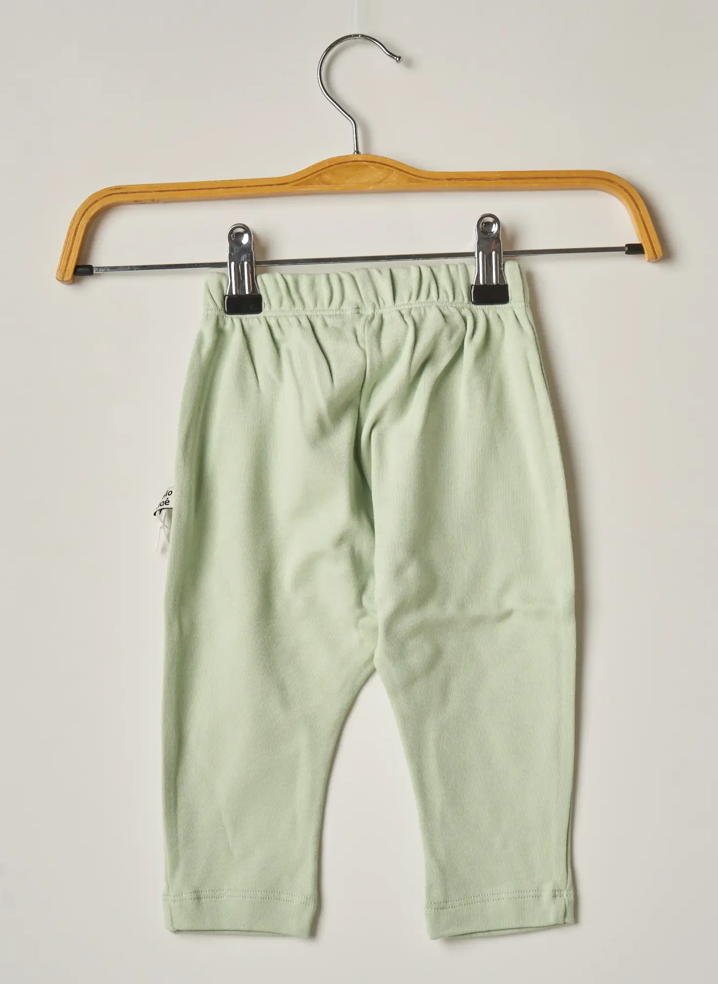 Pantalon Droit Hello Elaé Vert Taille Élastique