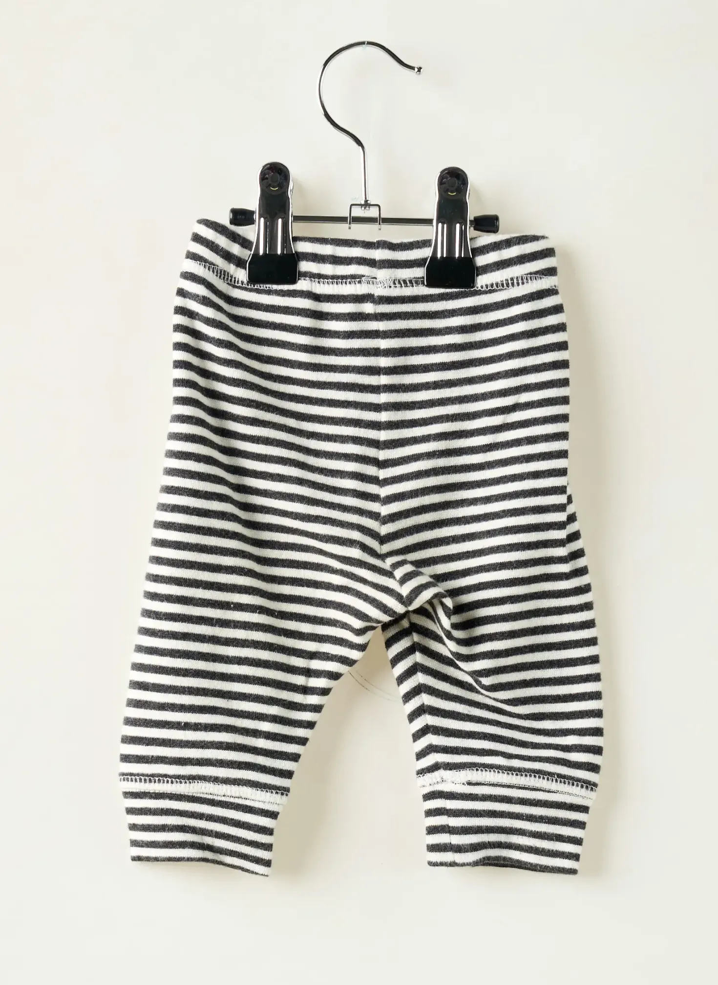 Pantalon Droit H&m Noir Taille Élastique