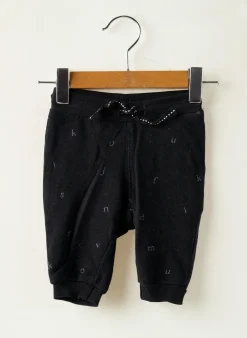 Pantalon Droit H&m Noir Taille Élastique