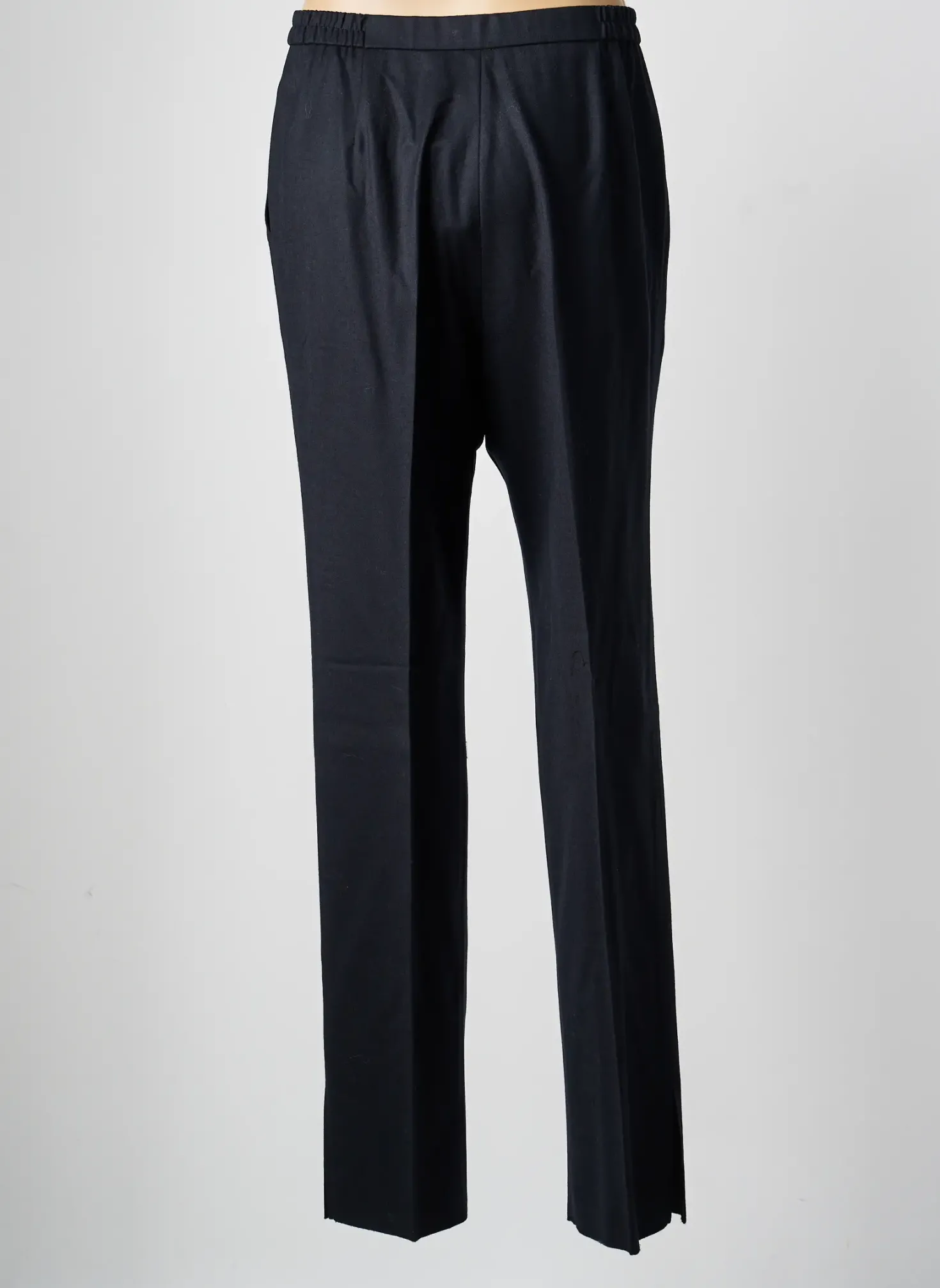 Pantalon Droit Karting Noir Taille Haute