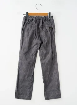 Pantalon Droit Kiabi Gris Taille Ajustable