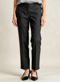 Pantalon Droit Leon & Harper Gris Taille Normale