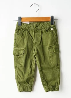 Pantalon Droit Mayoral Vert Taille Élastique