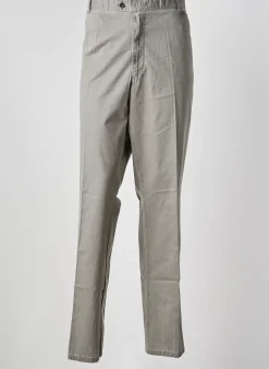 Pantalon Droit Meyer Gris Taille Normale