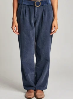 Pantalon Droit Molly Bracken Bleu Taille Haute