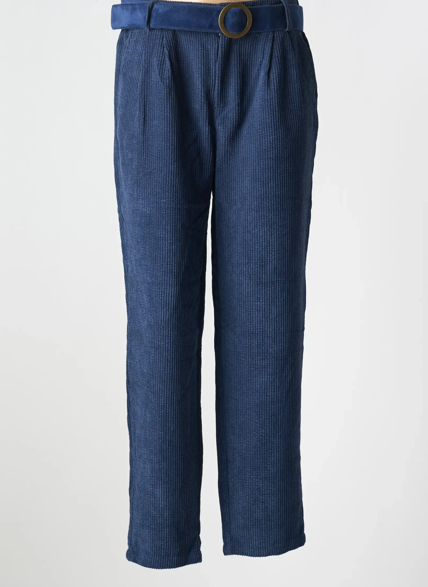 Pantalon Droit Molly Bracken Bleu Taille Haute